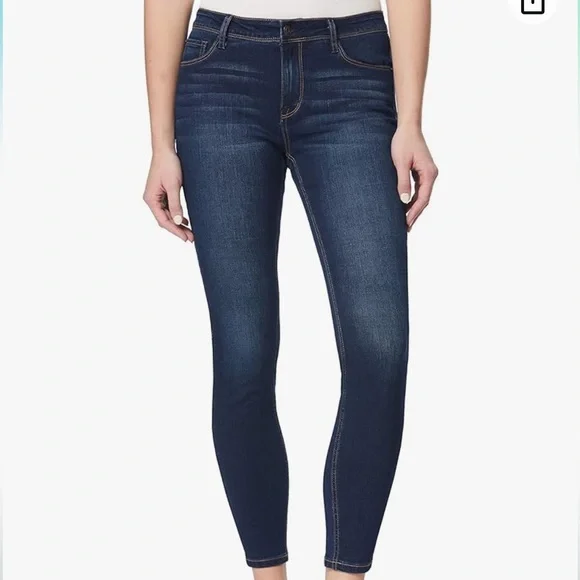 Kenzie Ankle Biter Classic Skinny Jeans Dark Wash NWOT Size 4 Mid Rise Classic - Picture 2 of 13
